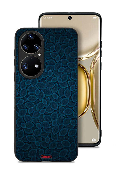 Tolwak غطاء حماية لهاتف هواوي بي 50 برو بنقشة أوراق فنية رقمية