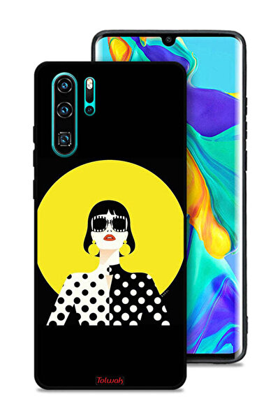 Tolwak غطاء حماية لهاتف هواوي P30 Pro بتصميم فتاة أنيقة