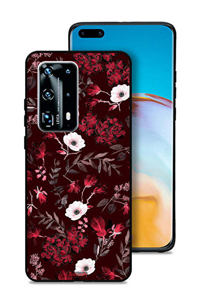 Tolwak غطاء حماية لهاتف هواوي بي 40 برو بلس 5G، زهور صغيرة وأوراق استوائية