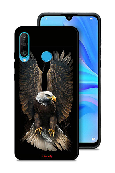 Tolwak غطاء حماية لهاتف هواوي P30 لايت بتصميم أجنحة النسر المنتشر