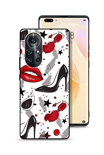 Tolwak Huawei nova 8 Pro Protective Case Cover Lipstick And Shoes Art