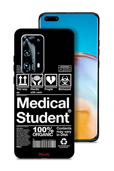 Tolwak غطاء حماية لهاتف هواوي P40 برو بلس 5G، ملصق طالب الطب
