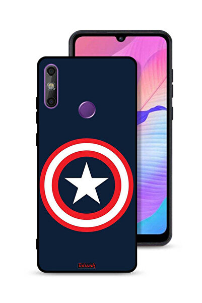 Tolwak غطاء حماية لهاتف هواوي إنجوي 20e بتصميم كابتن أمريكا