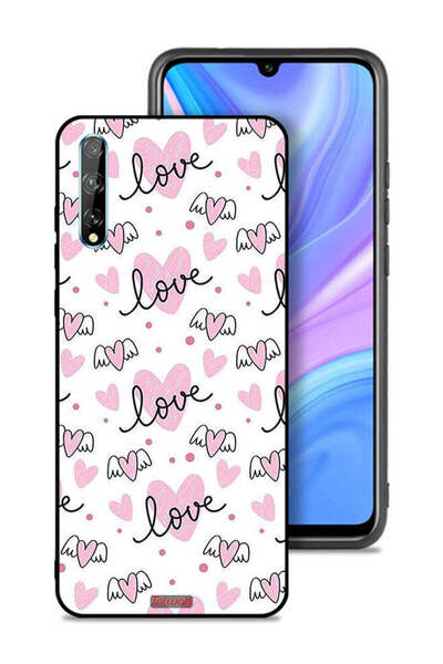 Tolwak غطاء حماية لهاتف هواوي بي سمارت إس بنمط فني مزين برسومات الحب والقلب