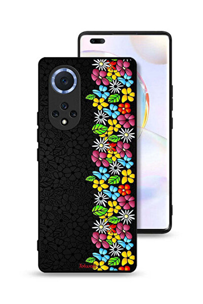 Tolwak غطاء حماية لهاتف Honor 50 Pro بتصميم زهور