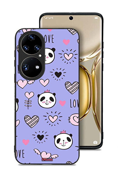 Tolwak غطاء حماية لهاتف هواوي P50 برو بتصميم الحب ورسومات الباندا