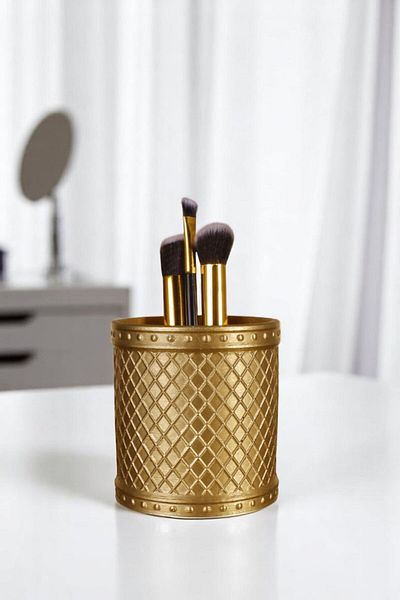 Evene Organizer μακιγιάζ Βούρτσα μακιγιάζ Organizer Organizer μακιγιάζ Χρυσό χρώμα Μοντέλο 90