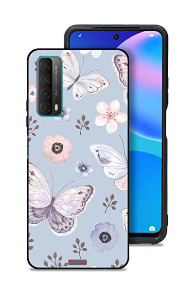 Tolwak غطاء حماية لهاتف هواوي بي سمارت (2021) بنقشة فراشات وزهور