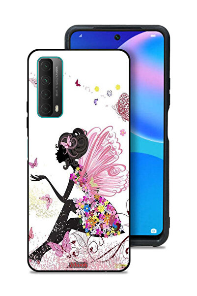 Tolwak غطاء حماية لهاتف هواوي بي سمارت (2021) بتصميم فتاة الفراشة
