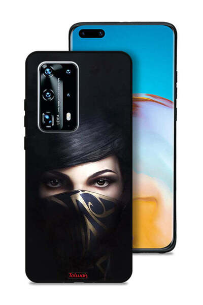 Tolwak غطاء حماية لهاتف هواوي بي 40 برو بلس 5G بنقشة فتاة محجبة