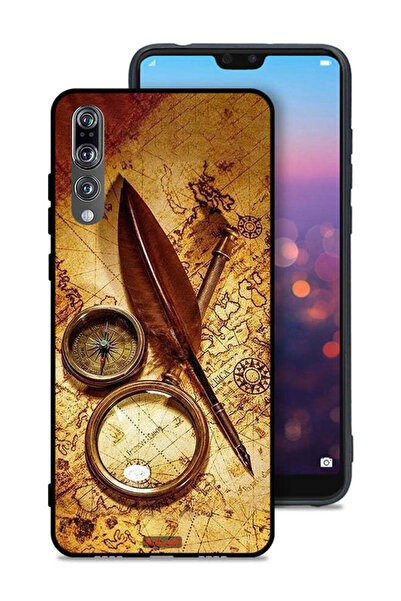 Tolwak غطاء حماية لهاتف هواوي P20 Pro بتصميم بوصلة عتيقة