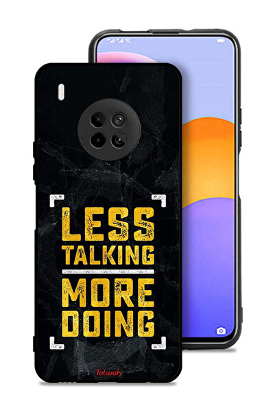 Tolwak Huawei Y9a Protective Case Cover Less Talking More Doing