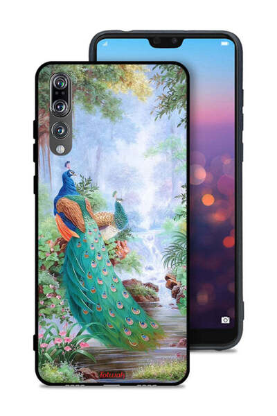 Tolwak غطاء حماية لهاتف هواوي بي 20 برو بنقشة الطاووس