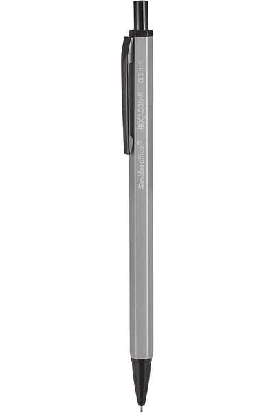 Mena Rise Newstoreshop Office Hexagonr Mechanical Pencil 12'Li Packaging Silver 0.5 mm 1131299
