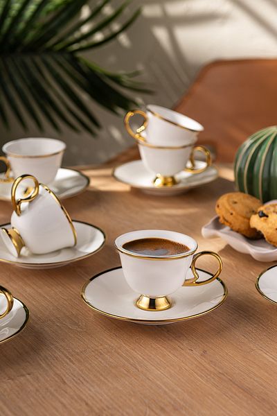 Emsan Rozzental 80 ml Set of 6 Coffee Cups