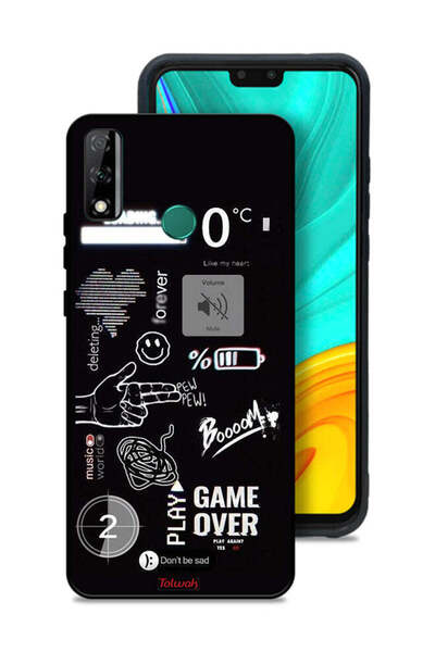 Tolwak غطاء حماية لهاتف هواوي Y8s - لعبة انتهت بيو بيو