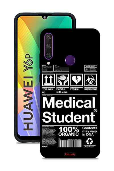 Tolwak غطاء حماية لهاتف هواوي Y6p، ملصق طالب الطب