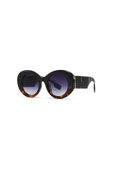 Toz Vintage Derena Black Leopard Print Vintage & Retro Sunglasses