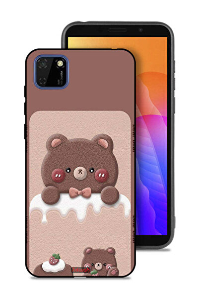 Tolwak غطاء حماية هواوي Y5p بتصميم دب الفراولة