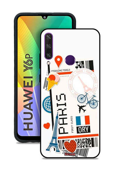 Tolwak غطاء حماية لهاتف هواوي Y6p - ملصق باريس