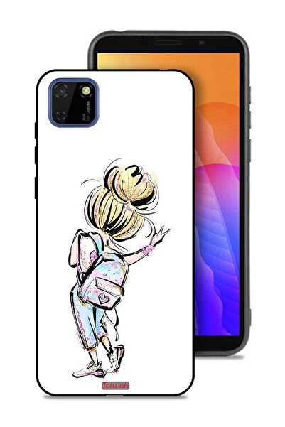 Tolwak غطاء حماية لهاتف هواوي Y5p بتصميم فتاة العودة إلى المدرسة