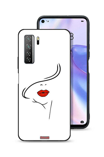 Tolwak غطاء حماية لهاتف هواوي P40 لايت 5G برسومات وجه فتاة