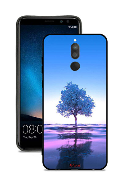 Tolwak غطاء حماية لهاتف هواوي ميت 10 لايت بتصميم شجرة نيون وانعكاس مائي - فن ...