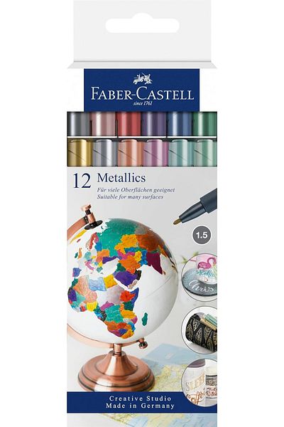 Mena Rise Diyar-ı Fırsat Shop Metallic Marker, 12-Piece Set 1017157
