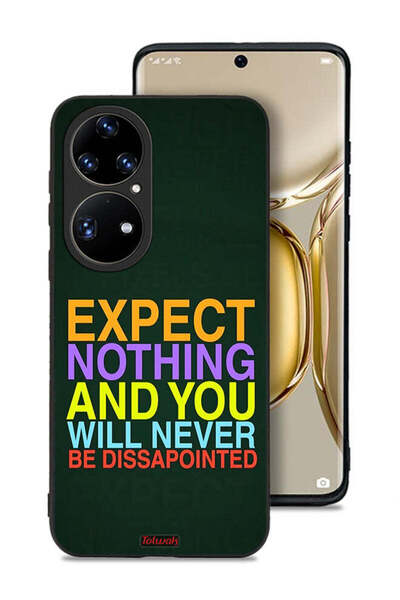 Tolwak Huawei P50 Pro Protective Case Cover Expect Nothing And You Will Never...