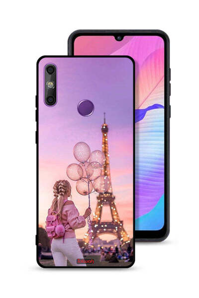 Tolwak غطاء حماية لهاتف هواوي إنجوي 20e بطبعة فتاة تحمل بالونات