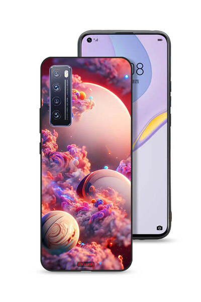 Tolwak غطاء حماية لهاتف هواوي نوفا 7 5G بطبعة غيوم وفن تجريدي