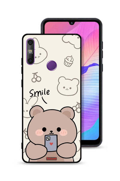 Tolwak غطاء حماية لهاتف هواوي إنجوي 20e برسومات الدب المبتسم