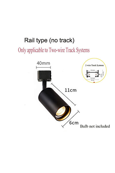 Choice33 No Bulb Track - Black Color Golden Vintage Industrial Wall Sconce Li...