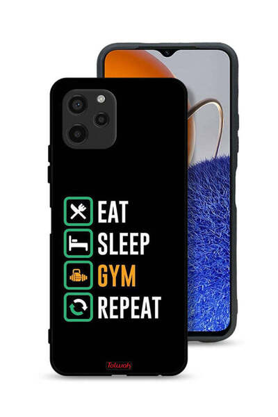 Tolwak غطاء حماية لهاتف هواوي نوفا Y61، Eat Sleep Gym Repeat