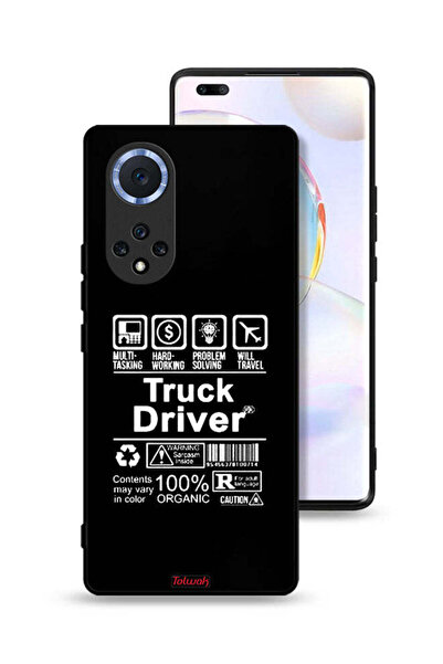 Tolwak غطاء حماية لهاتف Honor 50 Pro، ملصق سائق شاحنة