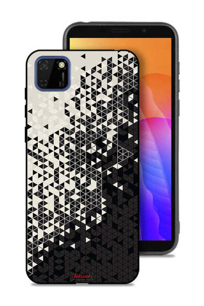 Tolwak غطاء حماية لهاتف هواوي Y5p بنمط مثلث فني رقمي