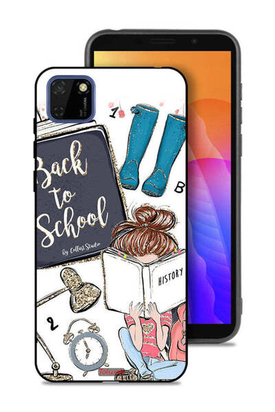 Tolwak غطاء حماية لهاتف هواوي Y5p - فتاة العودة إلى المدرسة تقرأ التاريخ