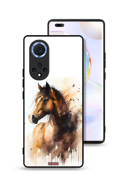 Tolwak غطاء حماية لهاتف Honor 50 Pro بتصميم فن تجريدي للخيول