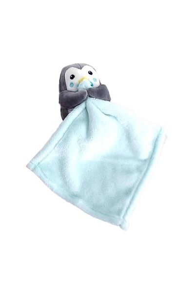 Simba Soft baby toy, Penguin with blanket, White / Blue / Gray