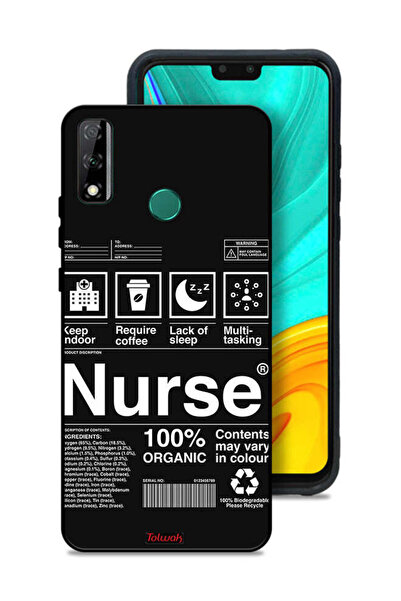 Tolwak غطاء حماية لهاتف هواوي Y8s - ملصق ممرضة
