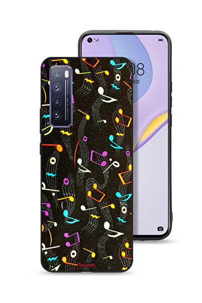 Tolwak غطاء حماية لهاتف هواوي نوفا 7 5G بنمط قماش موسيقي