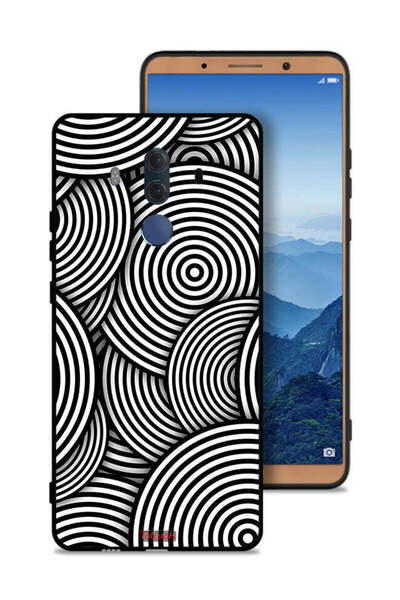 Tolwak غطاء حماية لهاتف هواوي ميت 10 برو بنمط دوائر وهمية