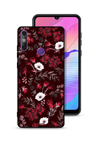 Tolwak غطاء حماية لهاتف هواوي إنجوي 20e بنقشة زهور صغيرة وأوراق استوائية