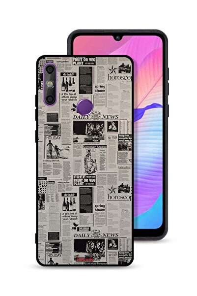 Tolwak غطاء حماية لهاتف هواوي إنجوي 20e بطبعة صحيفة