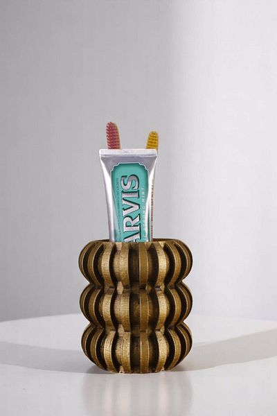 Evene Θήκη οδοντόβουρτσας Βάση οδοντόβουρτσας Βάση οδοντόβουρτσας Χρυσό αντίκα μοντέλο 75