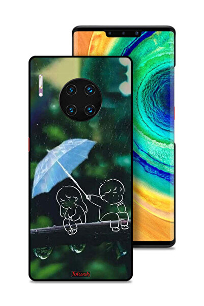 Tolwak غطاء حماية لهاتف هواوي ميت 30 إي برو 5G، رسم زوجين من الفن التجريدي