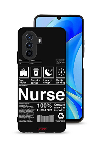 Tolwak Huawei nova Y70 Protective Case Cover Nurse Sticker