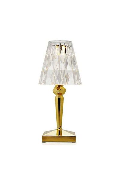 COOYA Crystal Table Lamp,LED Modern Bedside Lamp Atmosphere Nightstand Lamps Creative Ornaments Gold