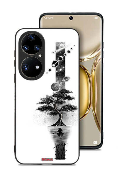 Tolwak Huawei P50 Pro Protective Case Cover Earth Space Art