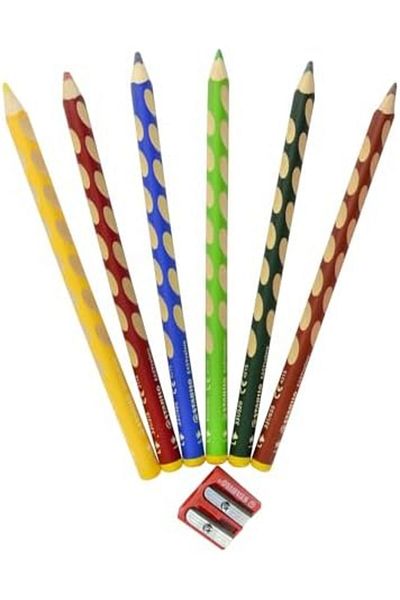 Mena Rise Şirinshop Easycolors - Ergonomic Dry Crayons - 6 Color Tubes - Left 1108107